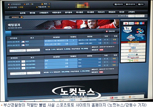 부산경찰, 78억대 불법 사설 스포츠토토 운영자 등 적발 - 노컷뉴스