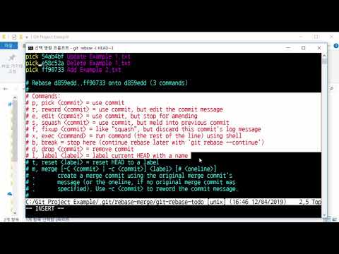 Git Rebase 명령으로 특정한 커밋을 수정/삭제하기 [Git으로 시작하는 협업 및 오픈소스 프로젝트 13강]