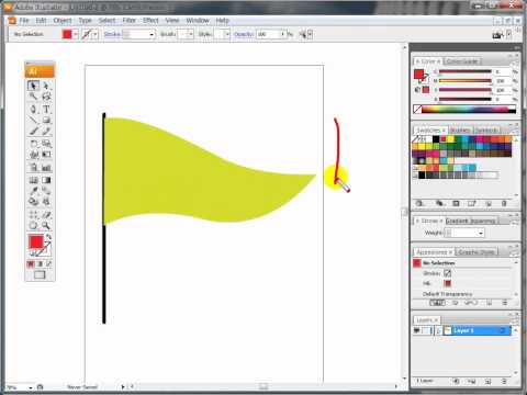 일러스트레이터 강좌 - Lesson15-1(Envelope Distort(Make with Top Object / Warp))