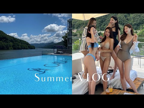 [ VLOG ] 여름휴가 🏊🏻‍♀️ / 집단적 독백 / 가평여행 / 청평여행 / 까사32 / 풀빌라여행