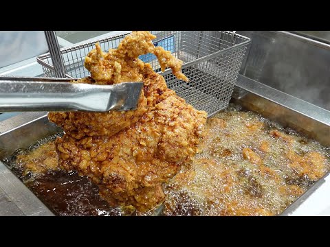 후라이드 치킨보다 맛있다?! 국내 최초 돼지갈비 후라이드, 깡통시장│Fried Pork Ribs - Korean Street Food