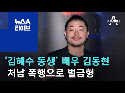 ‘김혜수 동생’ 배우 김동현, 처남 폭행으로 벌금형 | 뉴스A 라이브