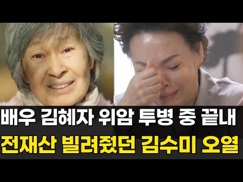 82세 배우 김혜자 위암 말기 안타까운 근황ㅣ하늘도 무심하시지