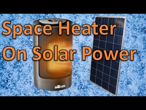 Running Space Heaters on Solar Battery Power