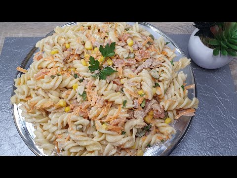 PASTA SALADE met TONIJN‼️ heerlijk recept en makkelijk👌👌