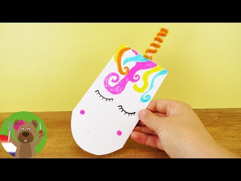 DIY EENHOORN UITNODIGINGEN | Schattige unicorn kaarten zelf maken om weg te geven