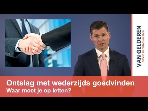 Ontslag met wederzijds goedvinden