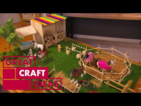 How to Make a Toy Horse Stable | CRAFT | Great Home Ideas