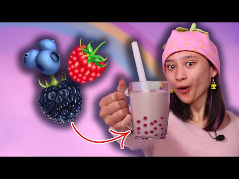 VAN FRUIT NAAR BOBA THEE | Framboos, blauwe bes en bramen verwerken in tapioca balletjes!