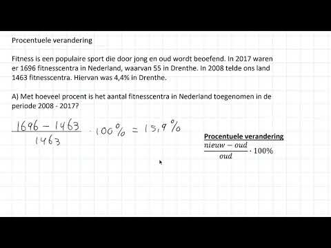 Procenten - Procentuele verandering (3 HAVO)