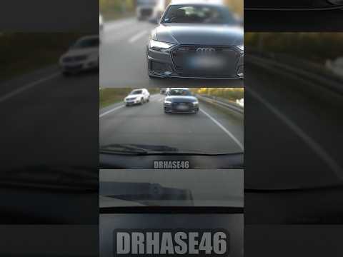 Audi übersieht mich und rastet völlig aus #roadrage #dashcam #deutschland