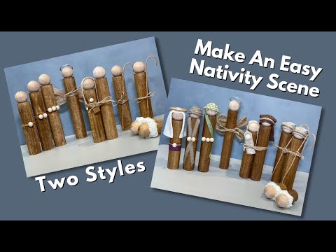 How To Make A Christmas Nativity Scene/Easy to Make/Easy to Customize.