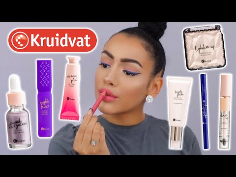 NIEUWE KRUIDVAT HUISMERK MAKEUP TESTEN !!