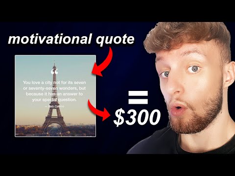 1 Motivational Quote = $300 (Make Money Online 2023)