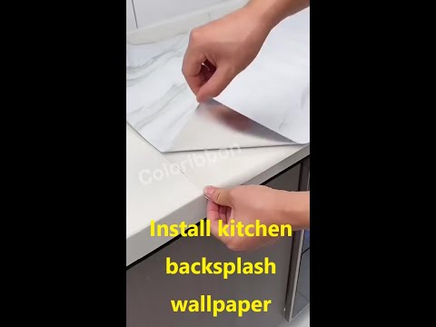 Peel and Stick Waterproof PVC Marble Wallpaper for Kitchen | Coloribbon