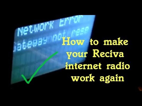 How to make your Reciva internet radio work again