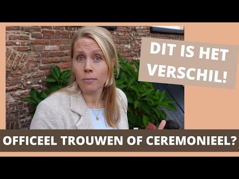 Officieel trouwen of ceremonieel? Wat is nu precies het verschil?