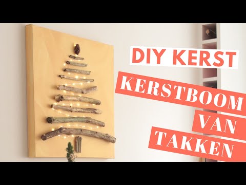 DIY KERSTBOOM VAN TAKKEN | Stap voor stap uitleg | Alternatieve kerstboom