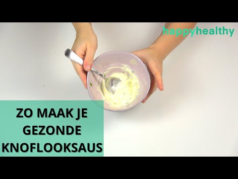 RECEPT: Gezonde Knoflooksaus (Minder kcal, geen toegevoegde suikers)