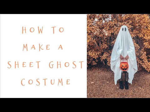 How To Make A Sheet Ghost Costume! Vlogtober Day 5!