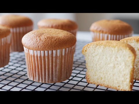 How to Make Fluffy Cupcake Castella #Basic Baking 1/컵케이크만들기