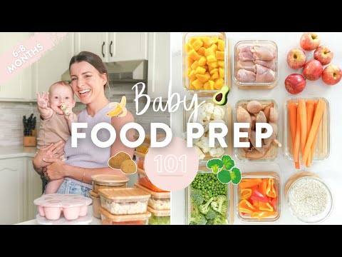 BABY FOOD MEAL PREP | Homemade Purees + Free Downloadable Guide!