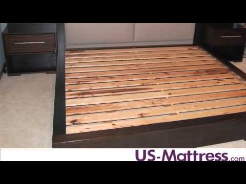 How many slats are needed for mattress only beds?