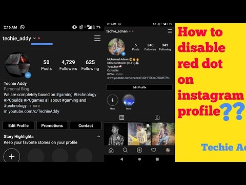 How to disable red dot on instagram