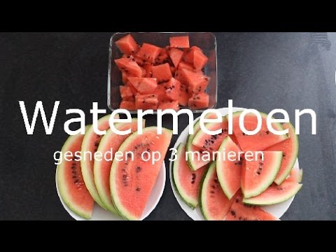 Hoe snijd je een watermeloen? (3 manieren) Tip #2