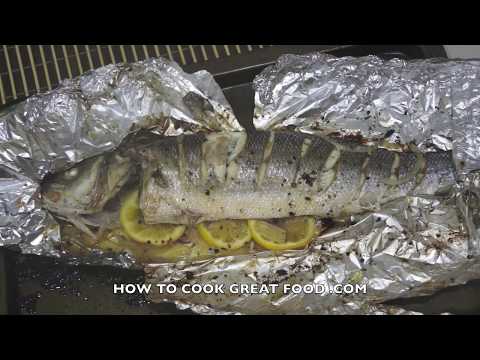 How to Cook Fish - Oven Baked Easy Lemon Butter Garlic - Sea Bass