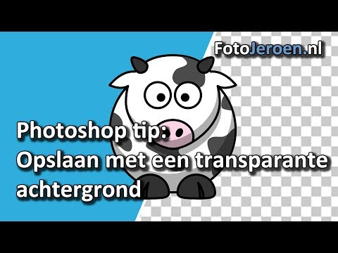 Opslaan met transparante achtergrond (Photoshop)