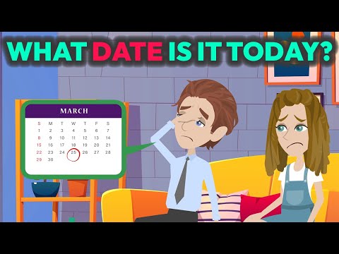 What Date Is It Today? - Talk About The Time - Basic English Conversation Practice