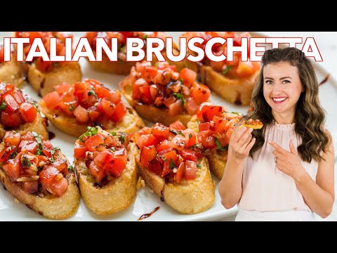 How to Make Italian BRUSCHETTA - Easy Appetizer