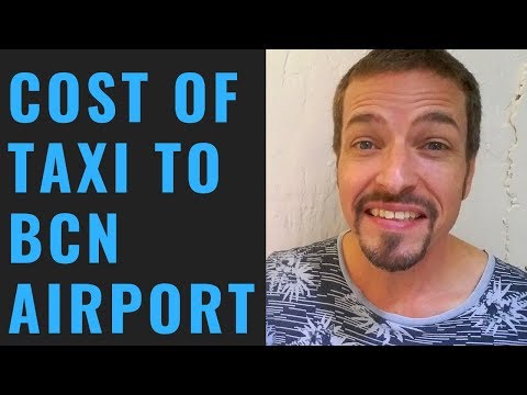 How much is a taxi from the Barcelona airport?