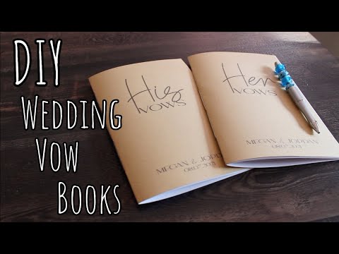 DIY | Wedding Vow Books