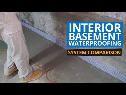 Interior Basement Waterproofing Comparison