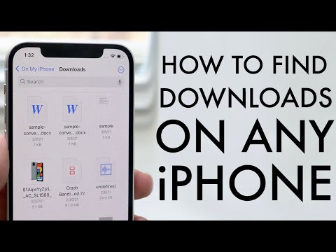 How To Find Downloads On Your iPhone! (2021)